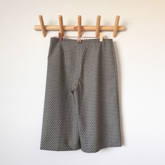 True Royal Tan and Black Print Culottes - Picture 5 of 9